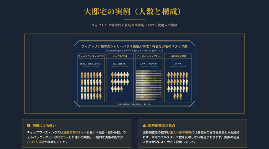 執事の邸宅の実例の図解