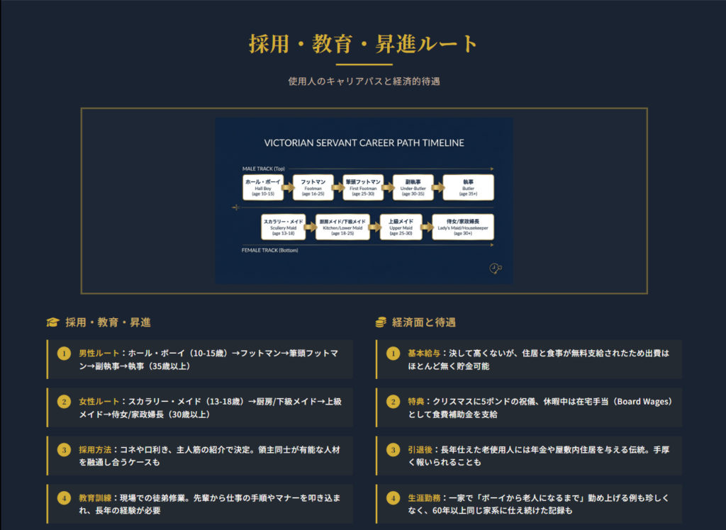 執事とメイドの採用昇進ルート